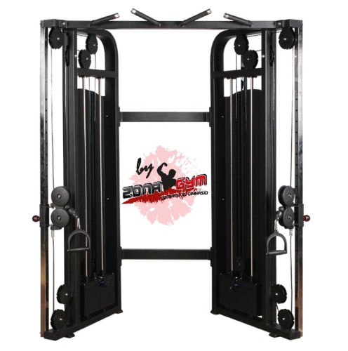 Polea doble en v con placas